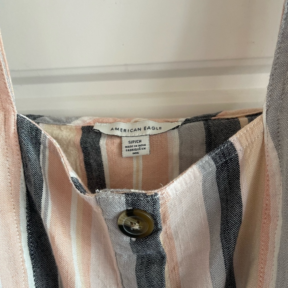 American Eagle Pastel Striped Romper - Picture 4 of 8